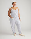 UltimateS Jackson Sleeveless Jumpsuit - Navy/White thumbnail 0