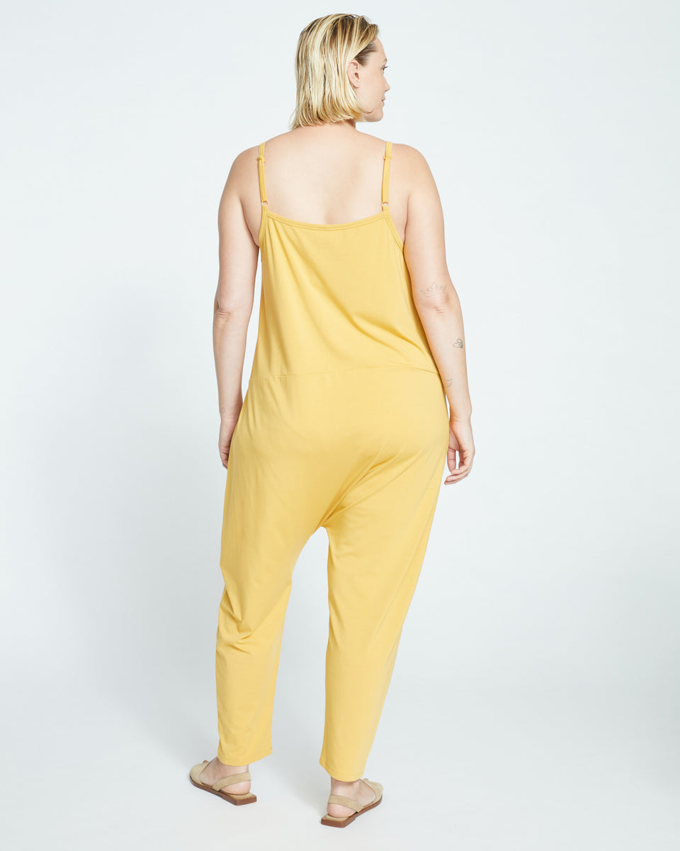 UltimateS Jackson Sleeveless Jumpsuit - Custard Zoom image 3