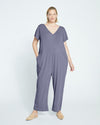 UltimateS Jemma V Neck Jumpsuit - Blue Haze thumbnail 1