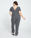 UltimateS Jemma V Neck Jumpsuit - Heather Charcoal thumbnail 3