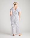 UltimateS Jemma V Neck Jumpsuit - Navy/White thumbnail 3