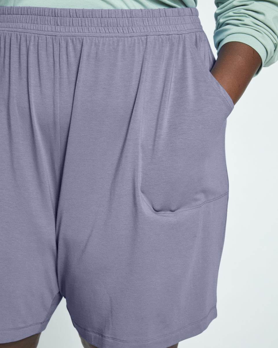 UltimateS Lorelai Lounge Shorts - Blue Haze Zoom image 0