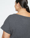 UltimateS Dolci Short Sleeve Top - Heather Charcoal thumbnail 3