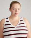 Lee Sleeveless Sweater - Red/Black/White Stripe thumbnail 0