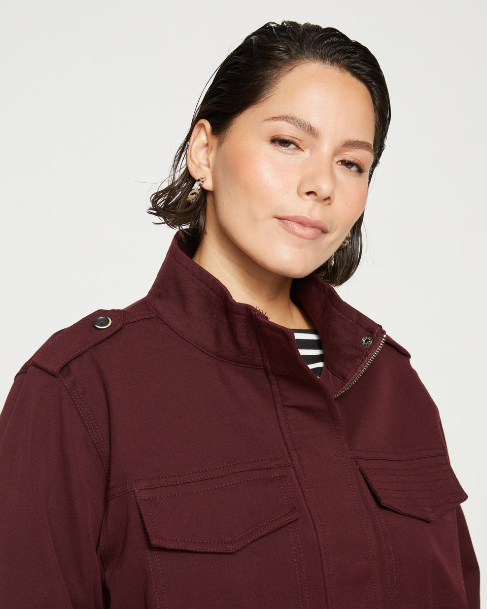 Vineyard Stretch Twill Jacket - Black Cherry Zoom image 1