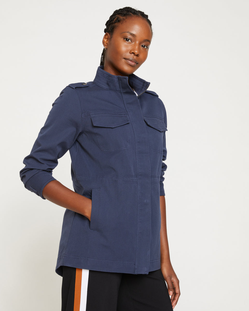 Vineyard Stretch Twill Jacket - Navy Zoom image 2