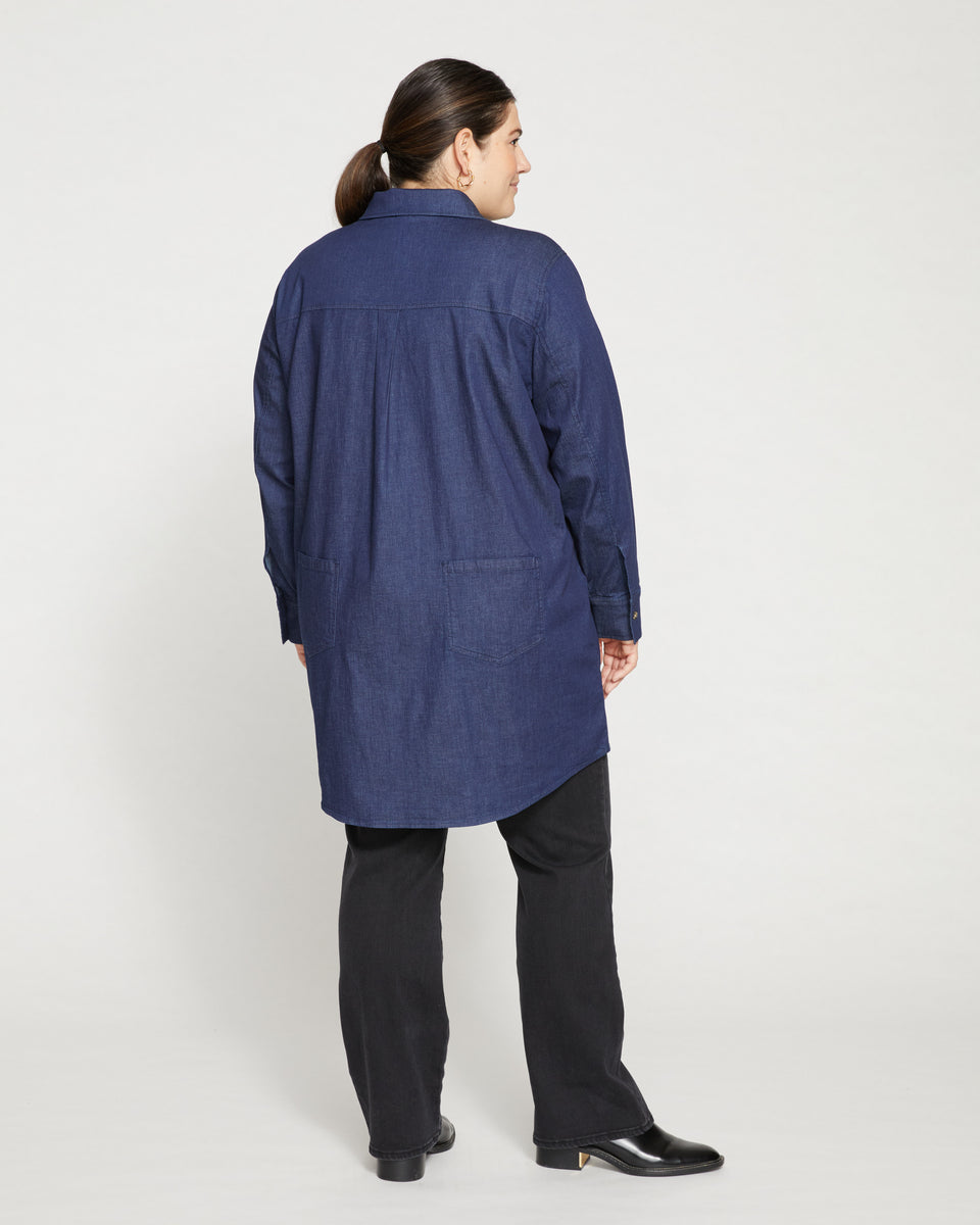 Workwear Denim Tunic - Dark Indigo Zoom image 3