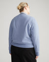 Peachy Terry Half Zip Pullover - Pressed Pansy thumbnail 3