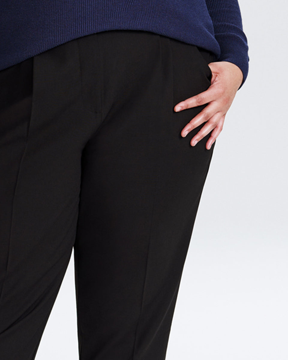 Slim Cut Trousers - Black Zoom image 1