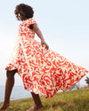 Sunset Linen Flounce Dress - Shoreline Sunset Print thumbnail 0