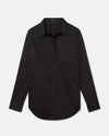 Elbe Popover Stretch Poplin Shirt Classic Fit - Black thumbnail 1