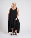 Athena Divine Jersey Dress - Black thumbnail 4