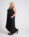 Athena Divine Jersey Dress - Black thumbnail 5