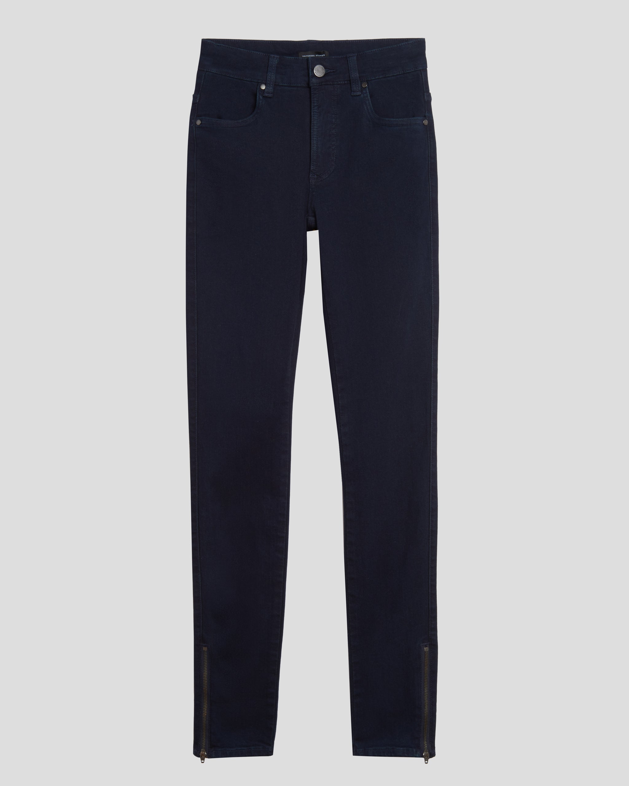 Ankle Zip Seine High Rise Skinny Jeans 32 Inch - Dark Indigo ...