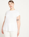 Ashley Cap Sleeve Tee - White thumbnail 6