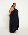 Athena Divine Jersey Dress - Black thumbnail 2