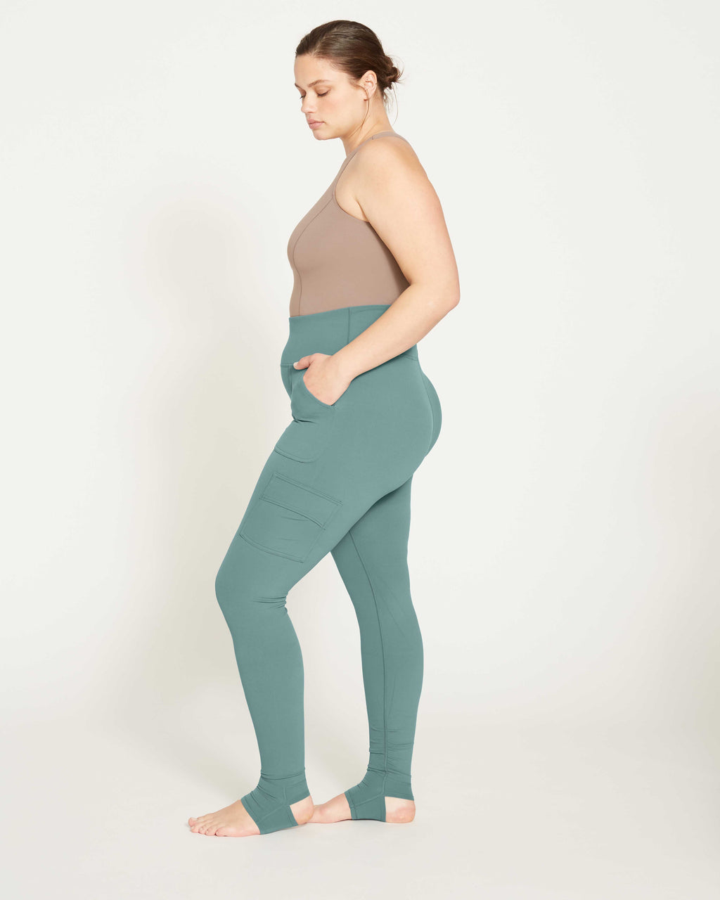 Ronda Stirrup Pocket Legging - Deep Aquamarine - image 0