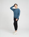 Peachy Terry Side Zip Pullover - Teal thumbnail 2