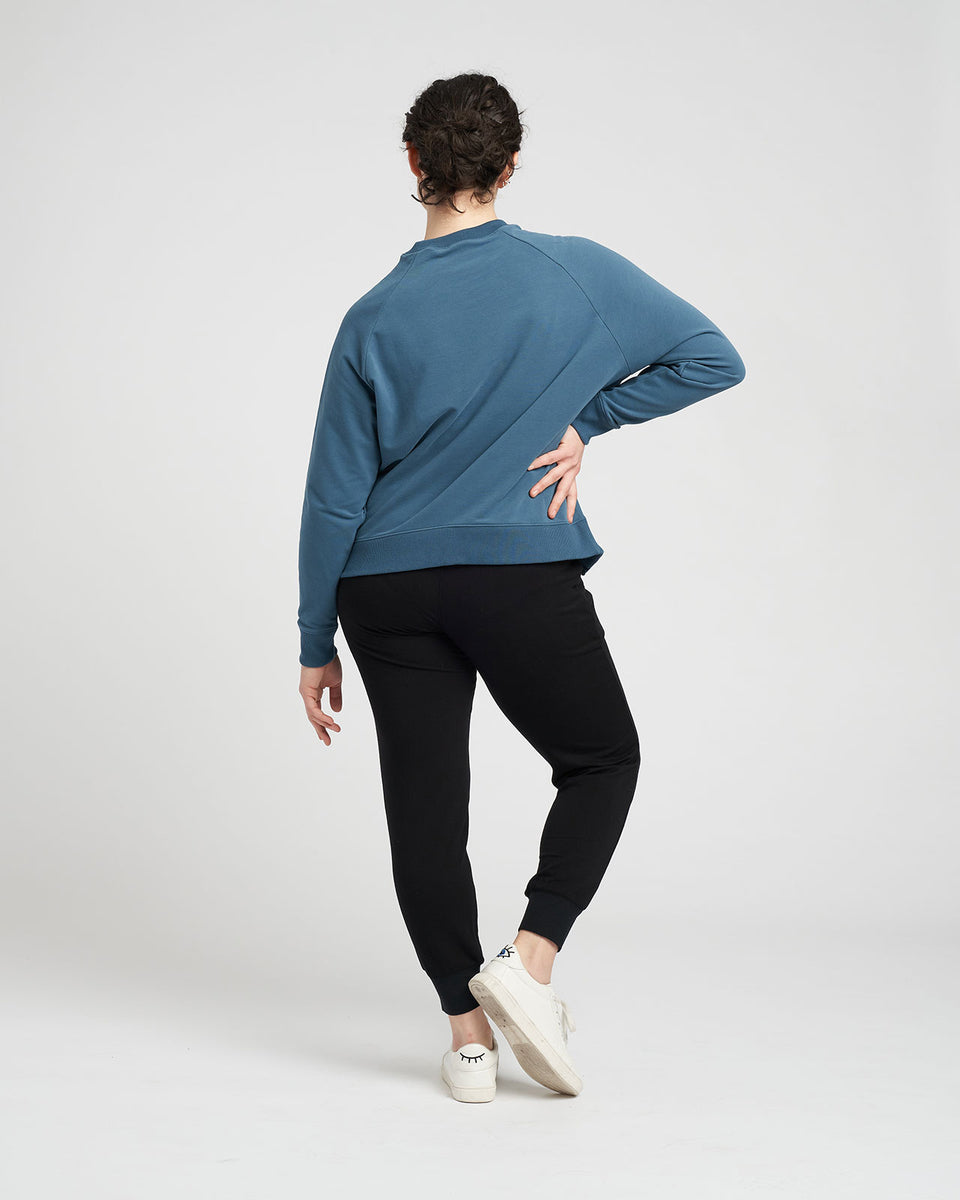 Peachy Terry Side Zip Pullover - Teal Zoom image 5