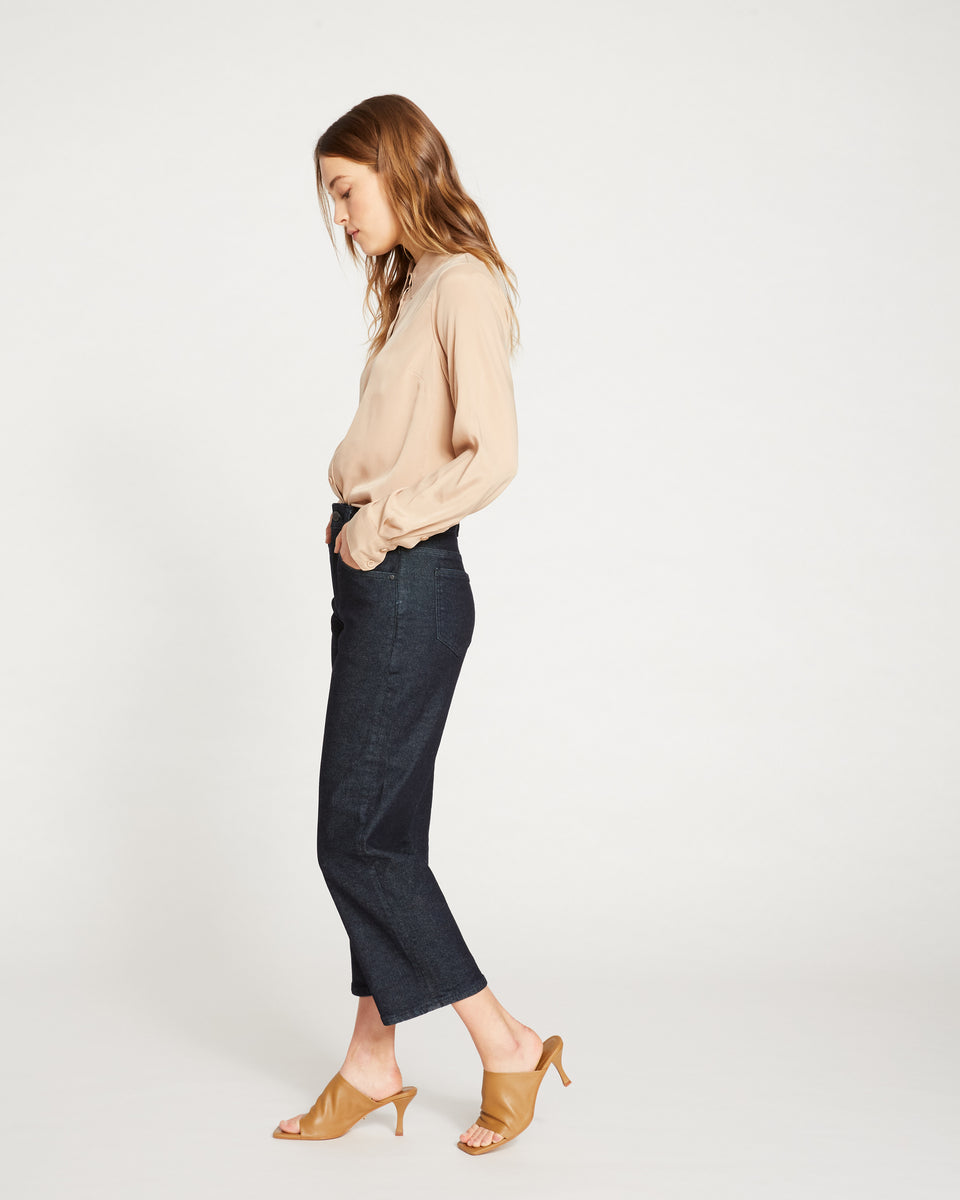 Bae Boyfriend Crop Jeans - Dark Indigo Zoom image 5