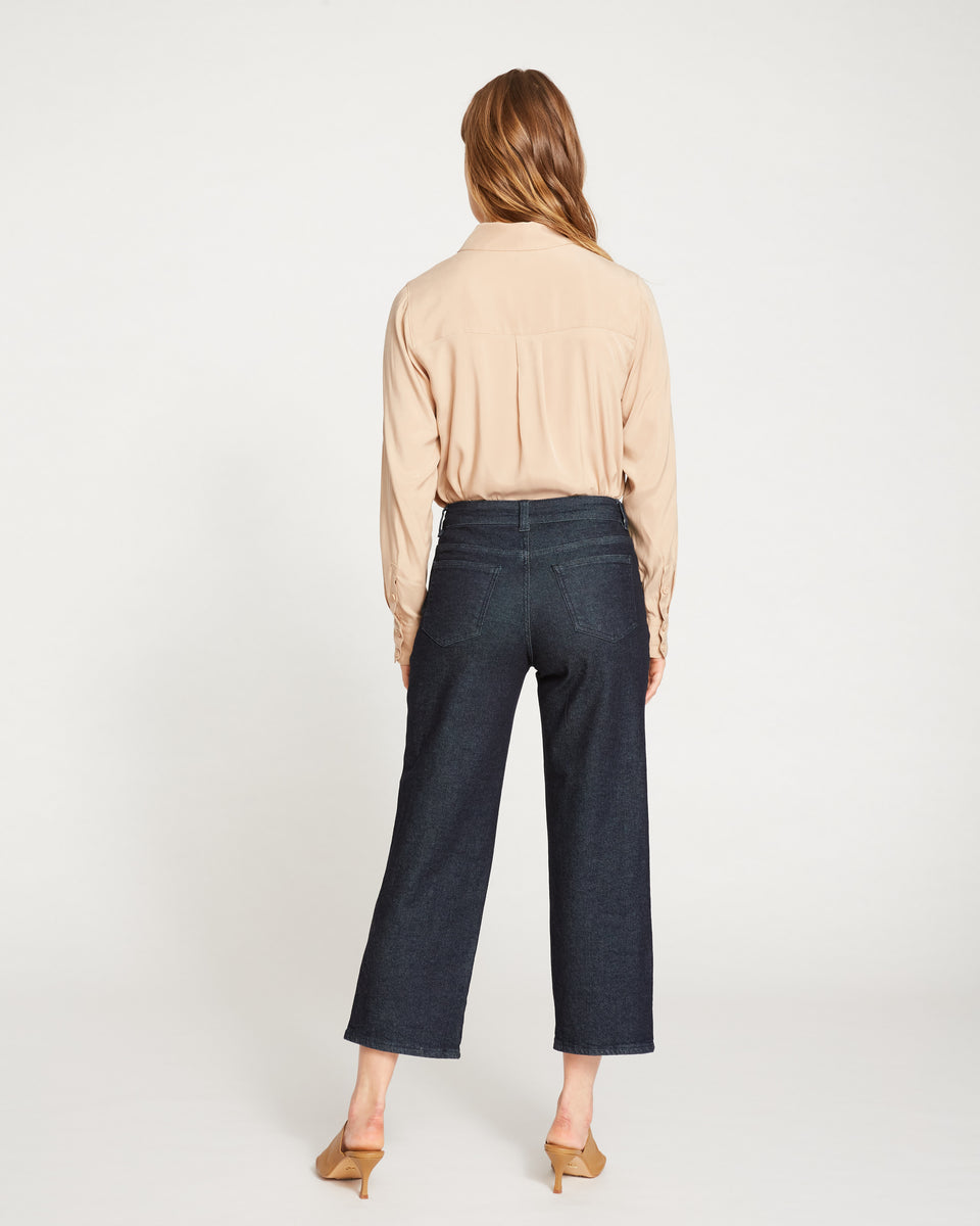 Bae Boyfriend Crop Jeans - Dark Indigo Zoom image 5