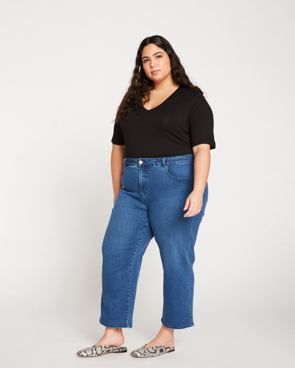 Bae Boyfriend Crop Jeans - True Blue Zoom image 4