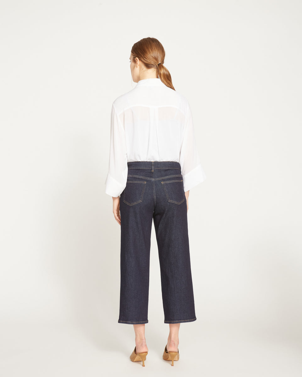 Bae Boyfriend Crop Jeans - Vintage Indigo Selvedge Zoom image 5