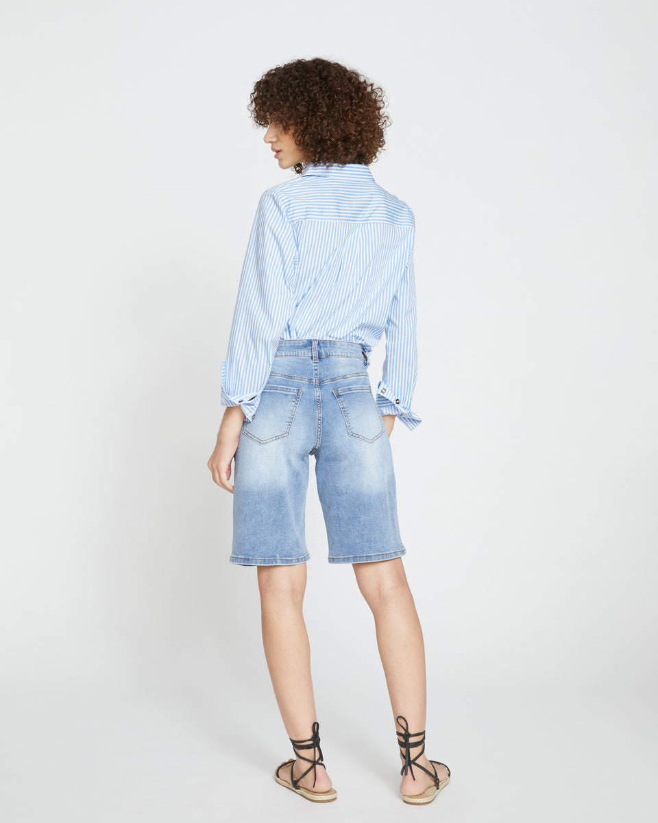 Bae Denim Shorts - New Wave Blue Zoom image 7