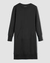 Classic Light Terry Sweatshirt Dress - Black thumbnail 2