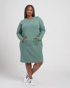 Classic Light Terry Sweatshirt Dress - Deep Aquamarine thumbnail 0