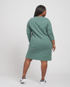 Classic Light Terry Sweatshirt Dress - Deep Aquamarine thumbnail 2