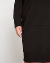 Classic Light Terry Sweatshirt Dress - Black thumbnail 1