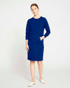 Classic Light Terry Sweatshirt Dress - Lapis thumbnail 0