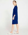 Classic Light Terry Sweatshirt Dress - Lapis thumbnail 2