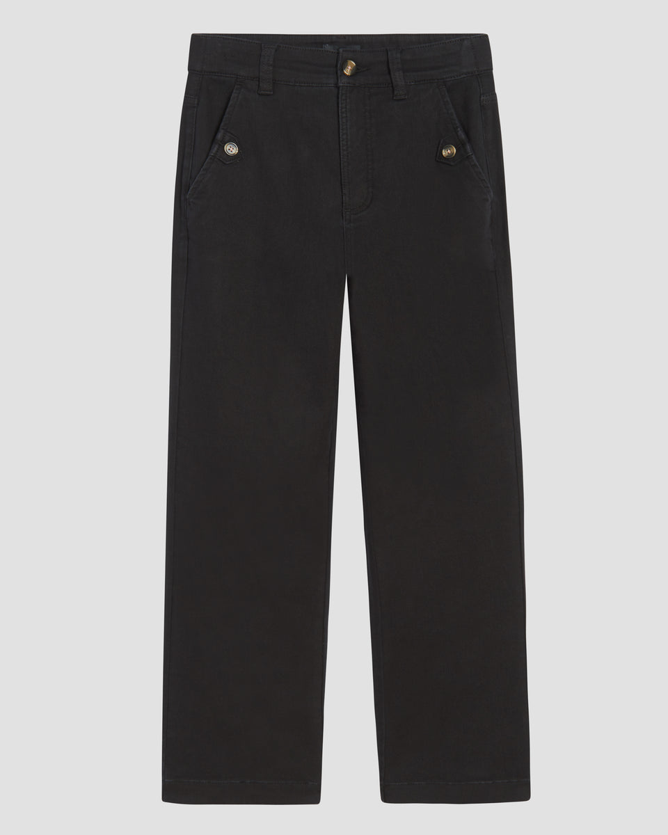 Casual Twill Pants - Black Zoom image 1