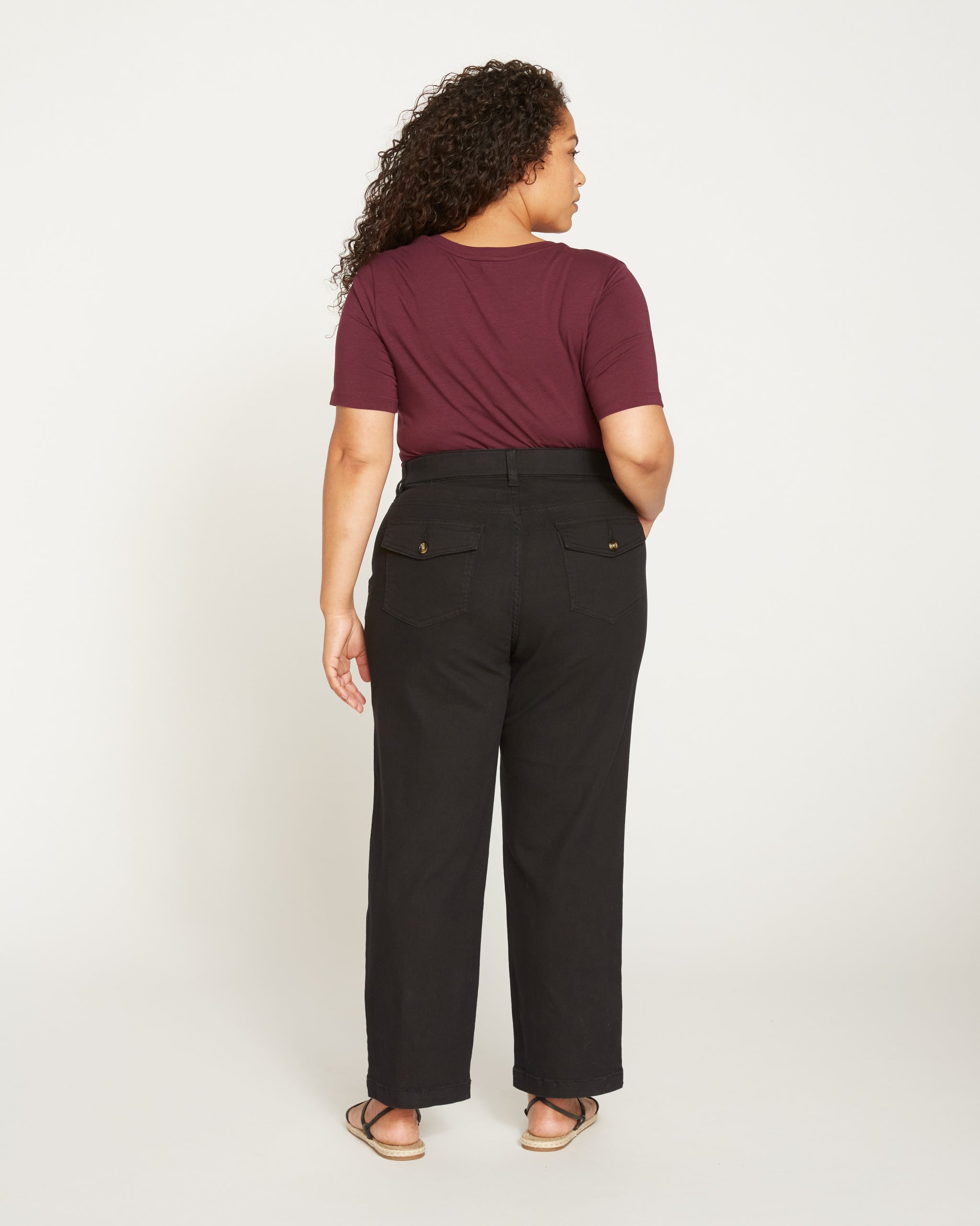 Casual Twill Pants - Black Zoom image 4