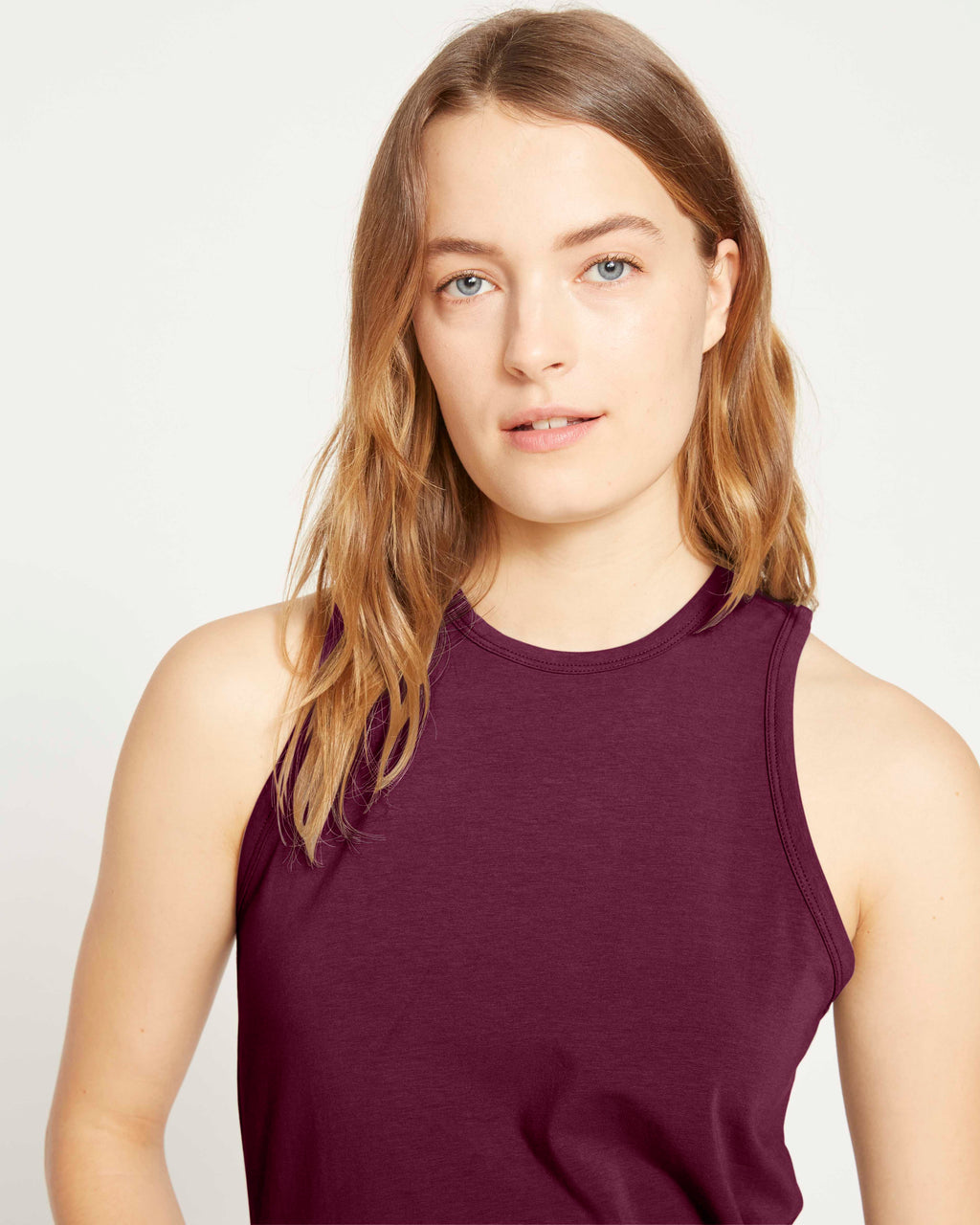 Cai High Neck Tank Dress - Frangipane