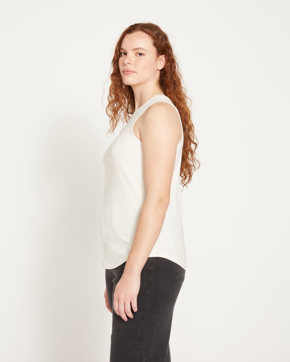 Cai High Neck Tank - White Zoom image 2