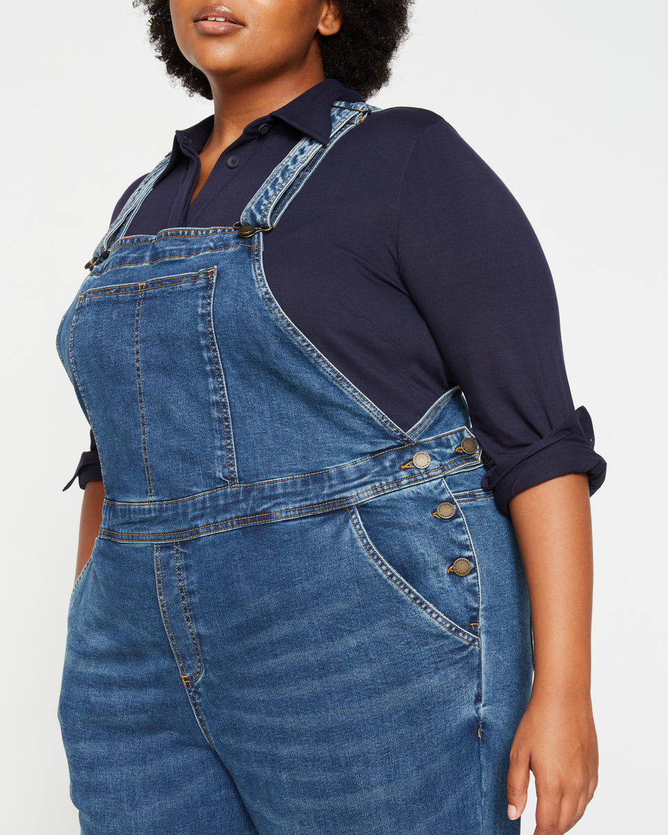 Casey Classic Denim Overalls - True Blue Zoom image 4