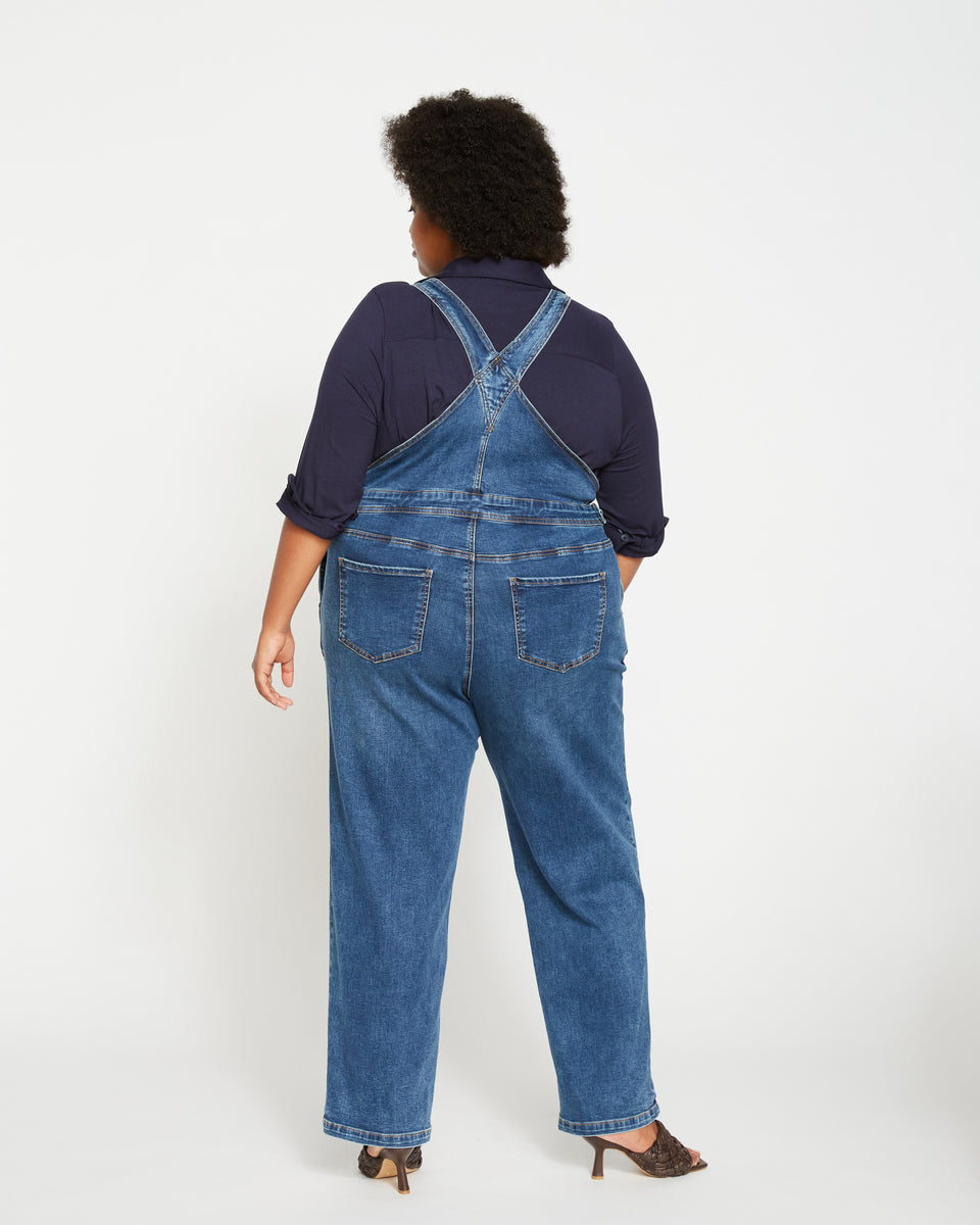 Casey Classic Denim Overalls - True Blue Zoom image 4