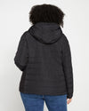 Comfort Panel Light Down Jacket - Black thumbnail 3