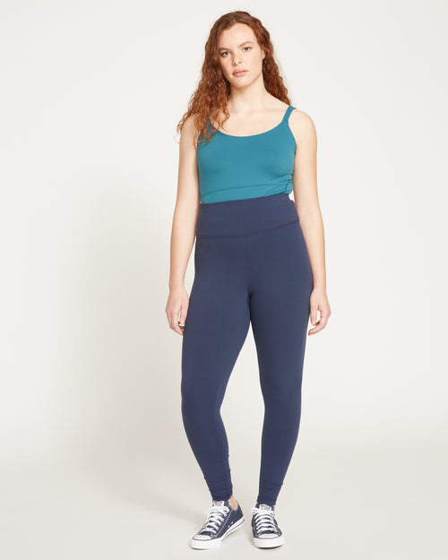 Next-to-Naked Cropped Pocket Legging - Nutmeg