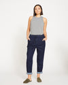 ComfortDenim Drawstring Jean Trouser - Dark Indigo thumbnail 0