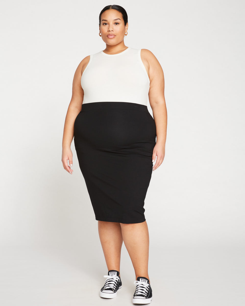 Danube Jersey Skirt - Black Zoom image 1