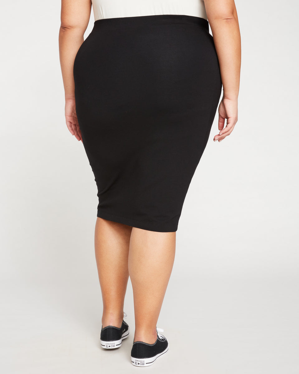 Danube Jersey Skirt - Black Zoom image 4