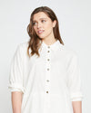 Dawn Linen Hi Low Tunic - White thumbnail 0