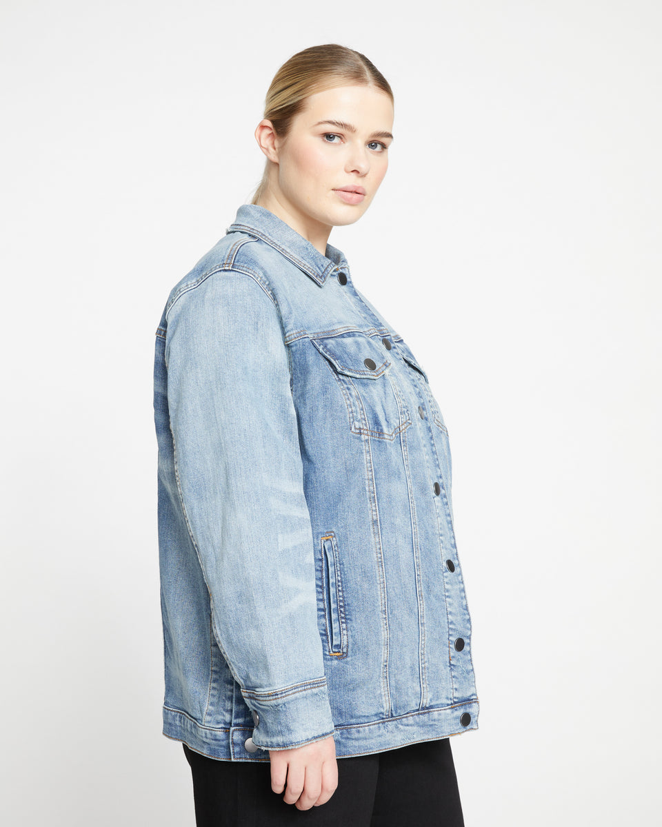 Denim Chore Jacket - Light Blue Zoom image 3