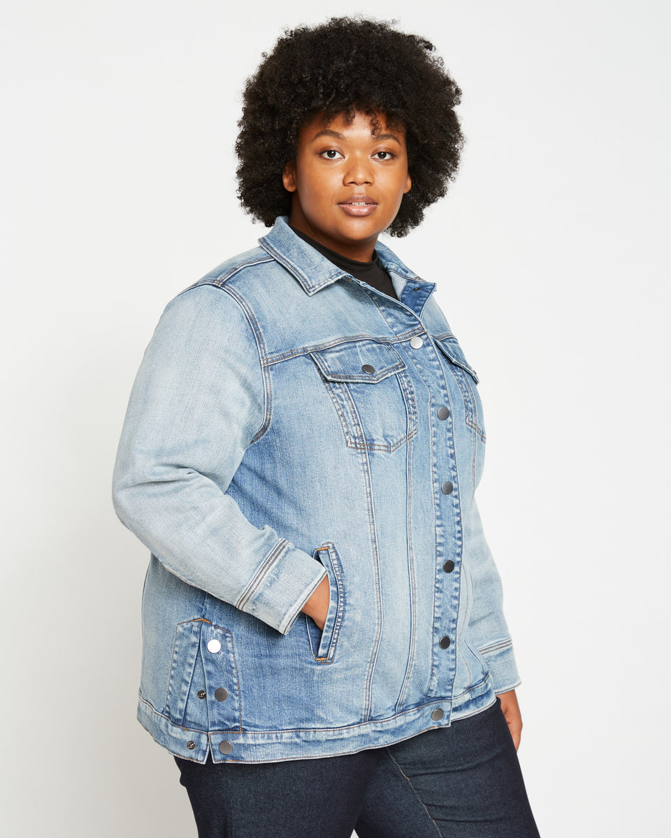 Denim Chore Jacket - Light Blue Zoom image 7