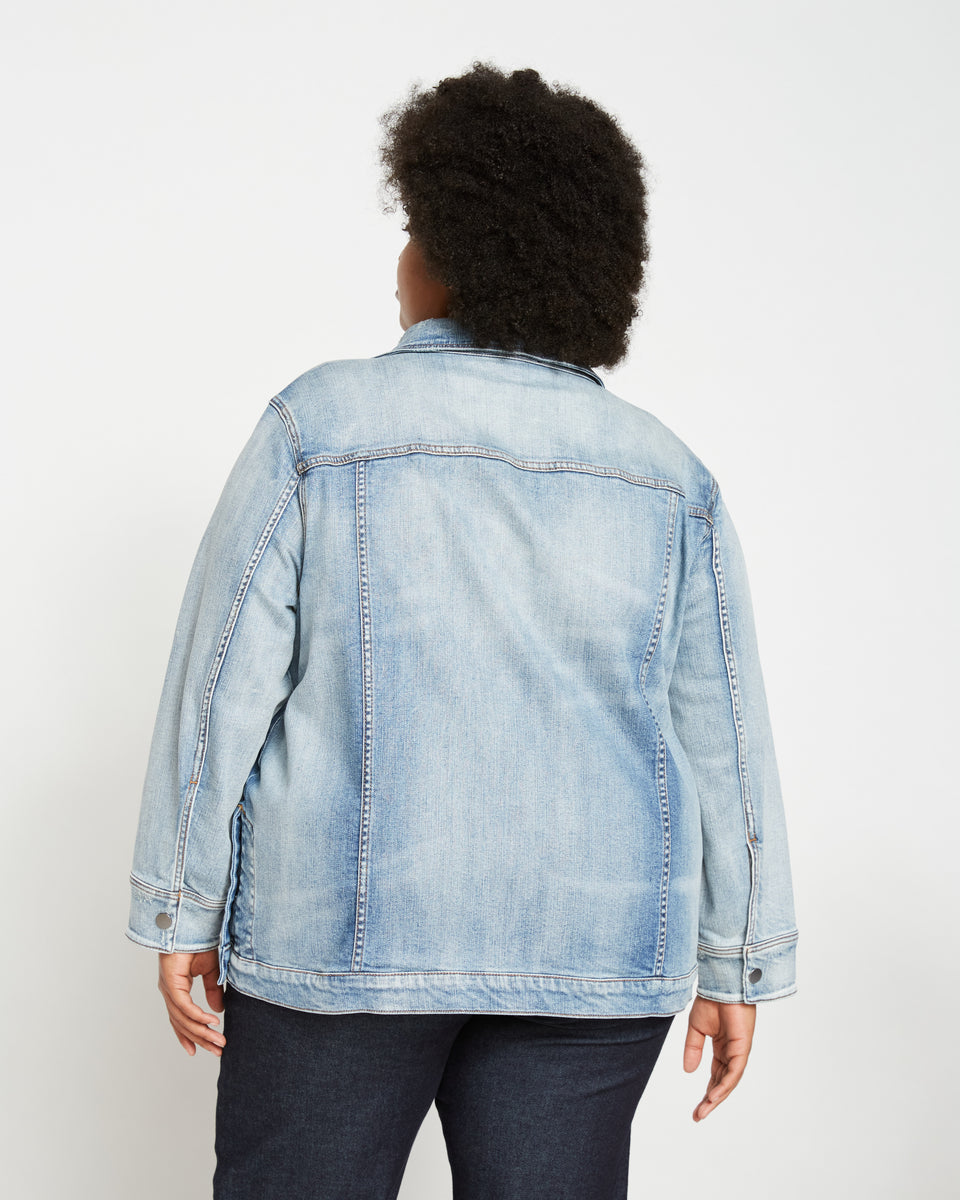 Denim Chore Jacket - Light Blue Zoom image 8