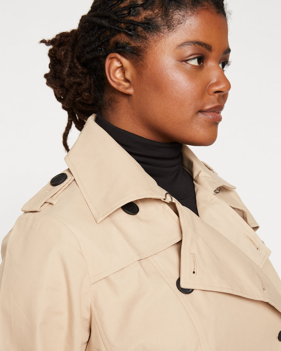 Derjon Trench Coat - Khaki Zoom image 2